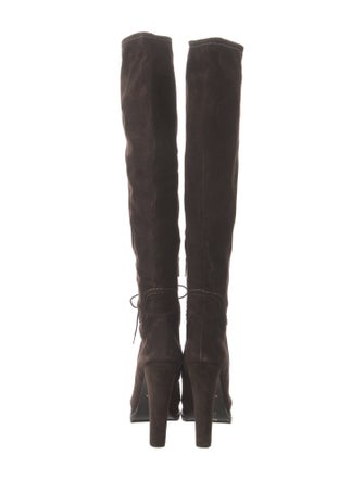 Prada Suede Lace-Up Boots