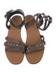 Prada Leather Crystal Embellishments Gladiator Sandals