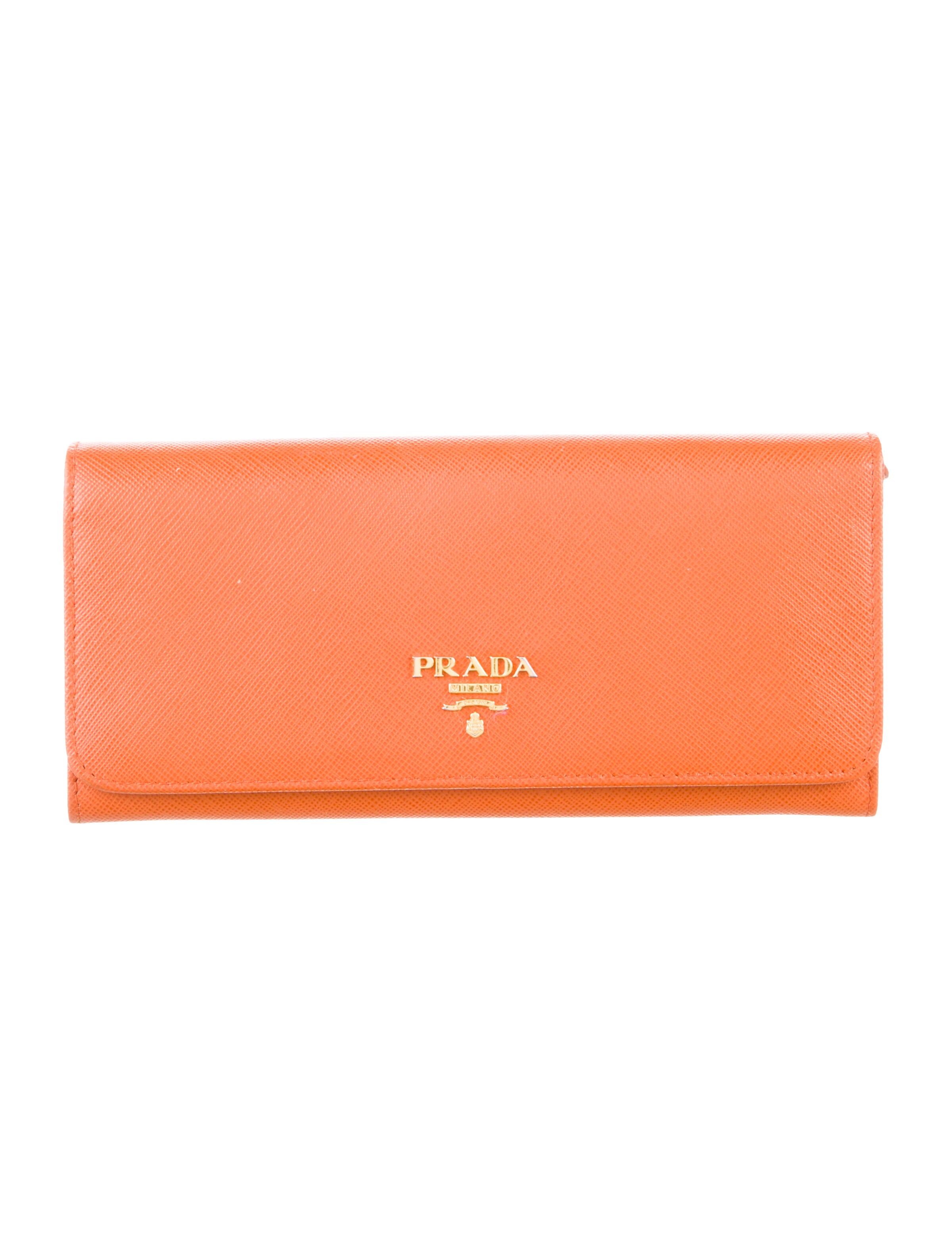 Prada Saffiano Leather Continental Wallet