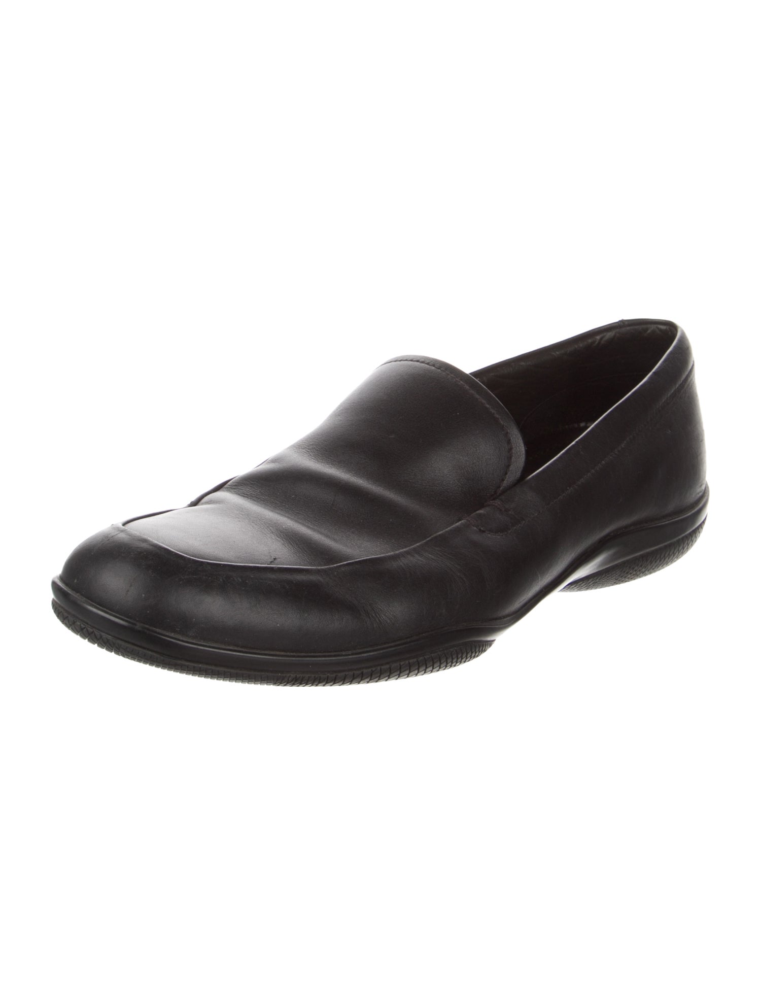 Prada Leather Dress Loafers