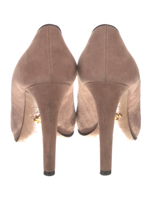 Prada Suede Tassel Accents Pumps