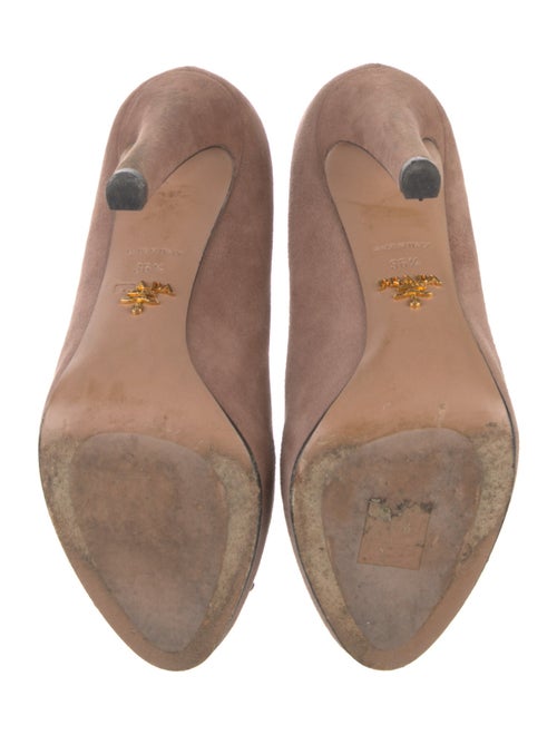 Prada Suede Tassel Accents Pumps