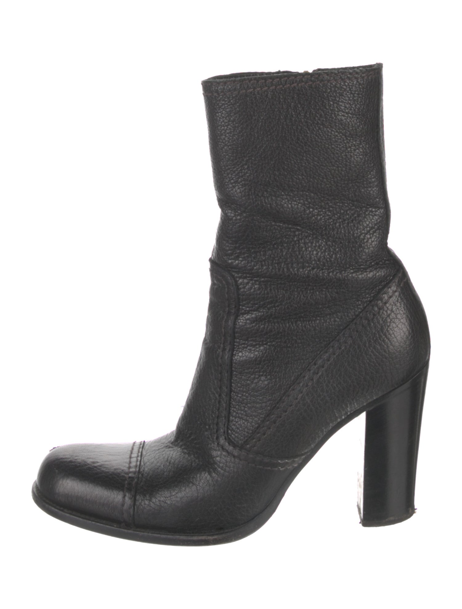 Prada Leather Sock Boots