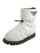 Prada Nylon Graphic Print Snow Boots