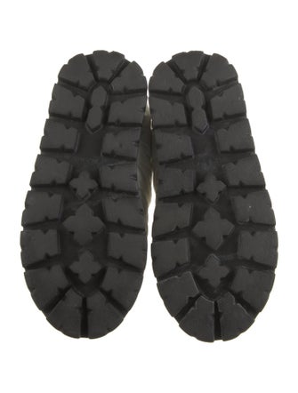 Prada Nylon Graphic Print Snow Boots