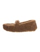 Prada Shearling Moccasins