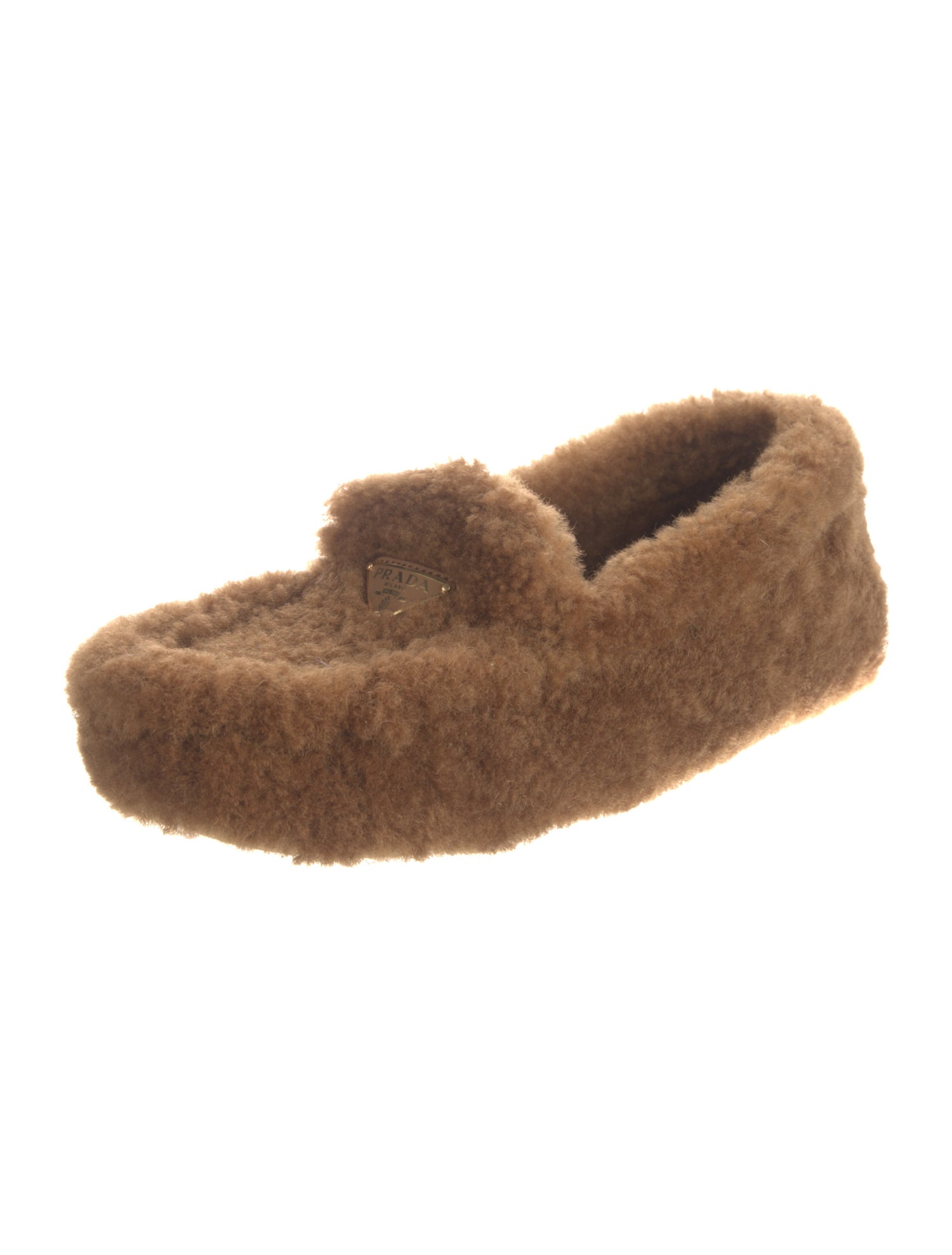 Prada Shearling Moccasins