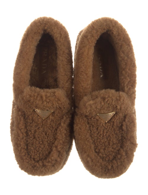 Prada Shearling Moccasins