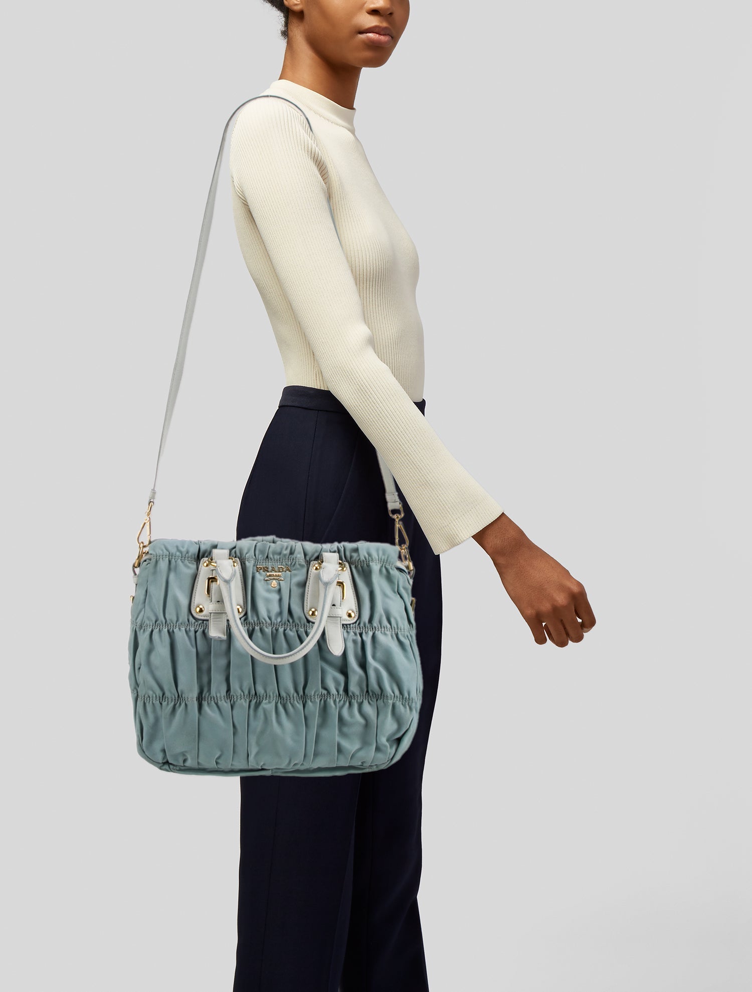 Prada Tessuto Top Handle Bag