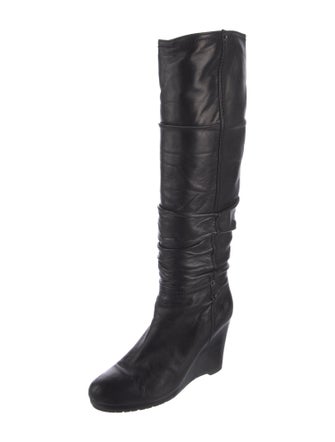 Prada Leather Slouch Boots