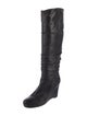 Prada Leather Slouch Boots