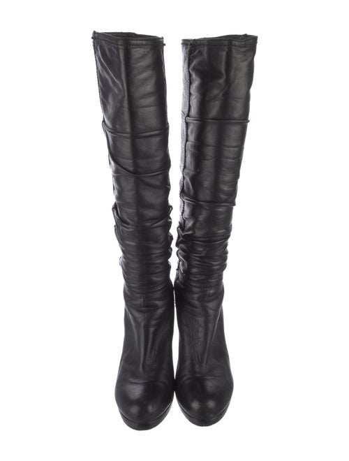 Prada Leather Slouch Boots