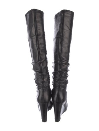 Prada Leather Slouch Boots