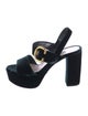 Prada Velvet Slingback Sandals
