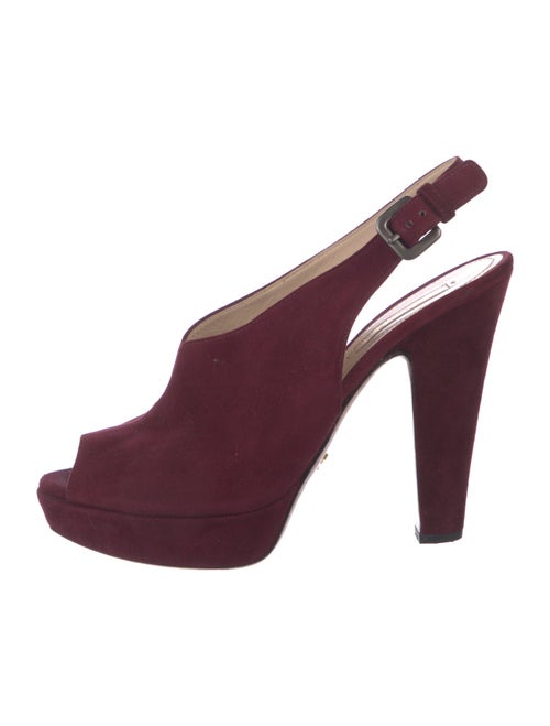 Prada Suede Slingback Pumps
