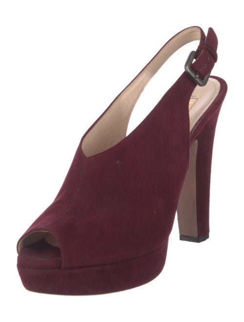 Prada Suede Slingback Pumps