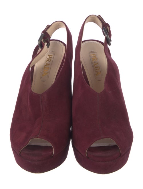 Prada Suede Slingback Pumps
