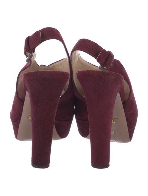 Prada Suede Slingback Pumps