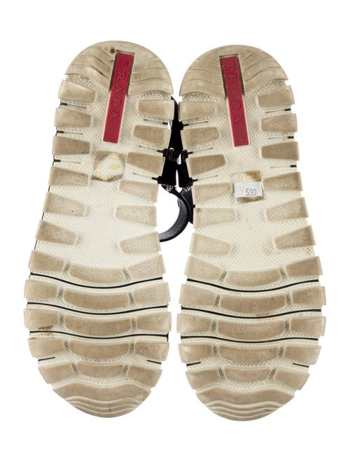 Prada Leather T-Strap Sandals