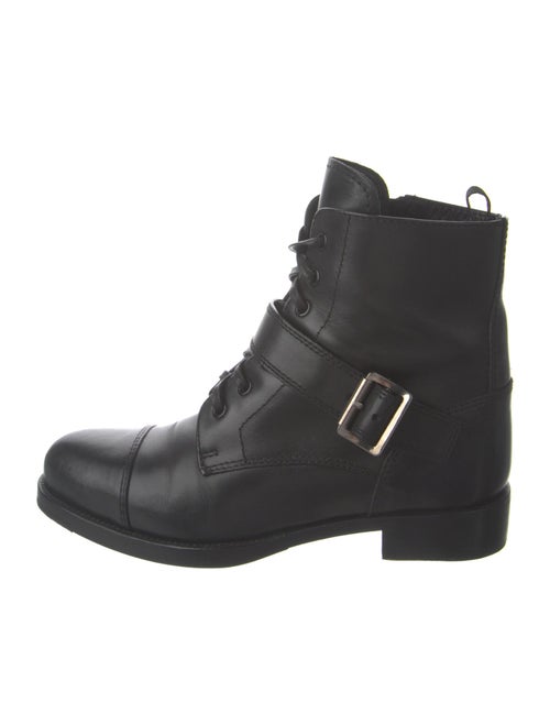 Prada Leather Combat Boots