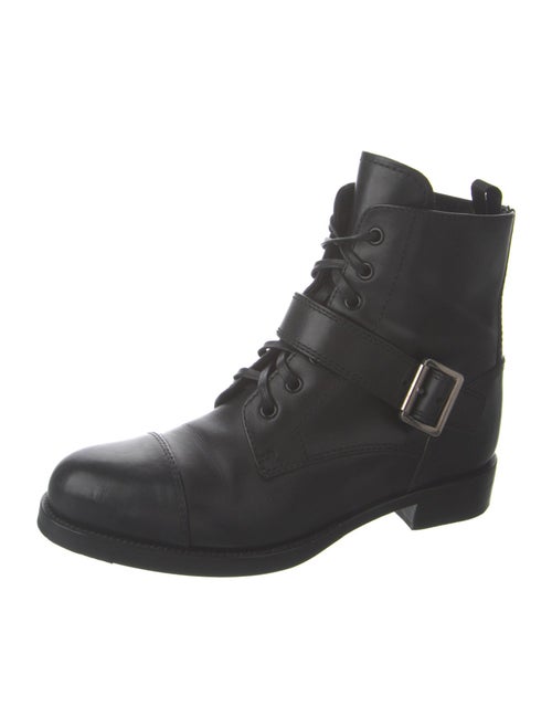 Prada Leather Combat Boots