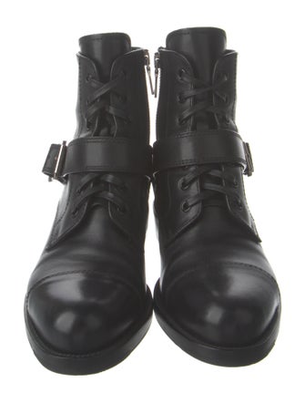 Prada Leather Combat Boots