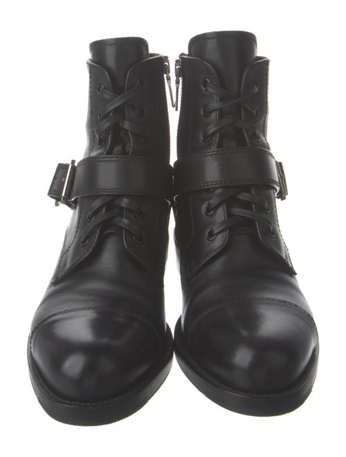 Prada Leather Combat Boots