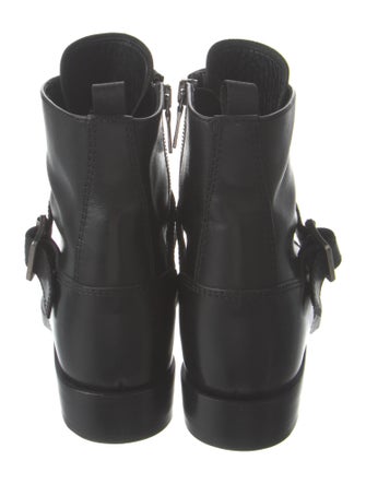 Prada Leather Combat Boots