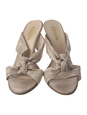 Prada Leather Slides