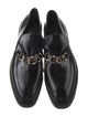 Prada Leather Chain-Link Accents Loafers