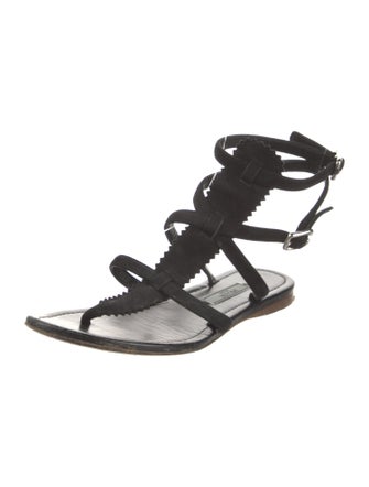 Prada Suede Gladiator Sandals