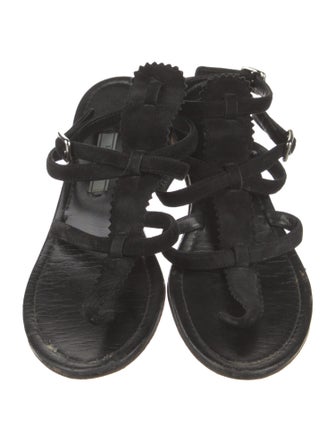 Prada Suede Gladiator Sandals