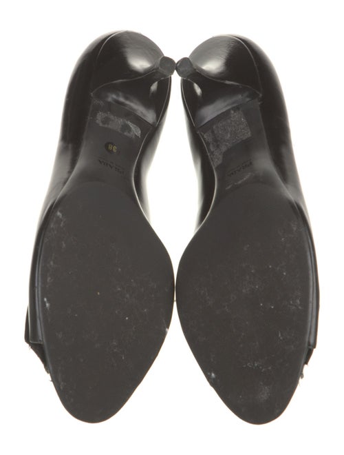 Prada Leather Bow Accents Pumps