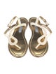 Prada Patent Leather T-Strap Sandals