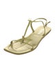 Prada Leather T-Strap Sandals