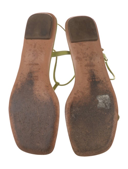 Prada Leather T-Strap Sandals