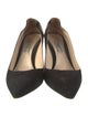 Prada Suede Cutout Accent Pumps
