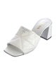 Prada Quilted Pattern Leather Slides