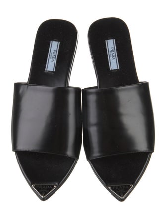 Prada Leather Slides