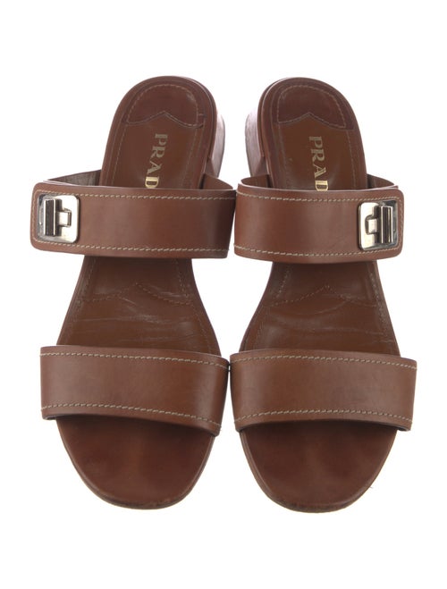 Prada Leather Slides
