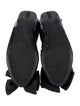 Prada Patent Leather Bow Accents Ballet Flats