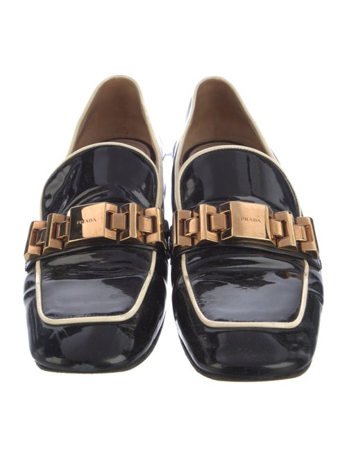 Prada Patent Leather Striped Pumps