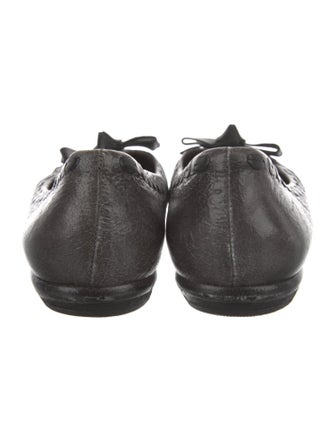 Prada Leather Animal Print Flats