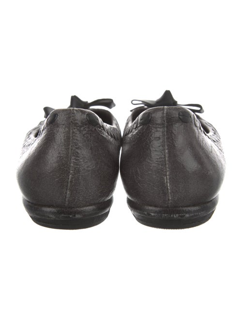 Prada Leather Animal Print Flats