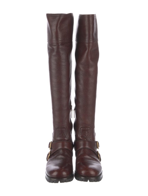 Prada Leather Riding Boots