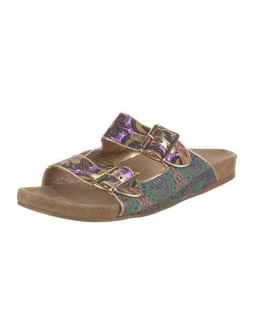 Prada Canvas Printed Slides