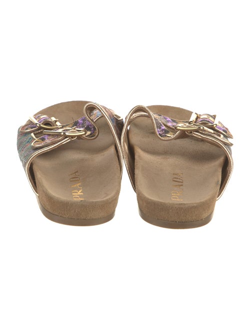 Prada Canvas Printed Slides