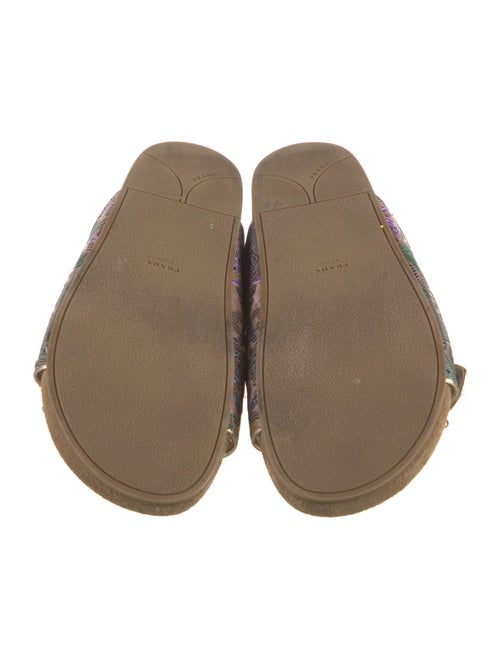 Prada Canvas Printed Slides