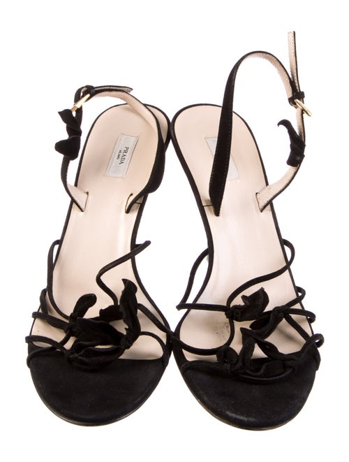 Prada Suede Slingback Sandals