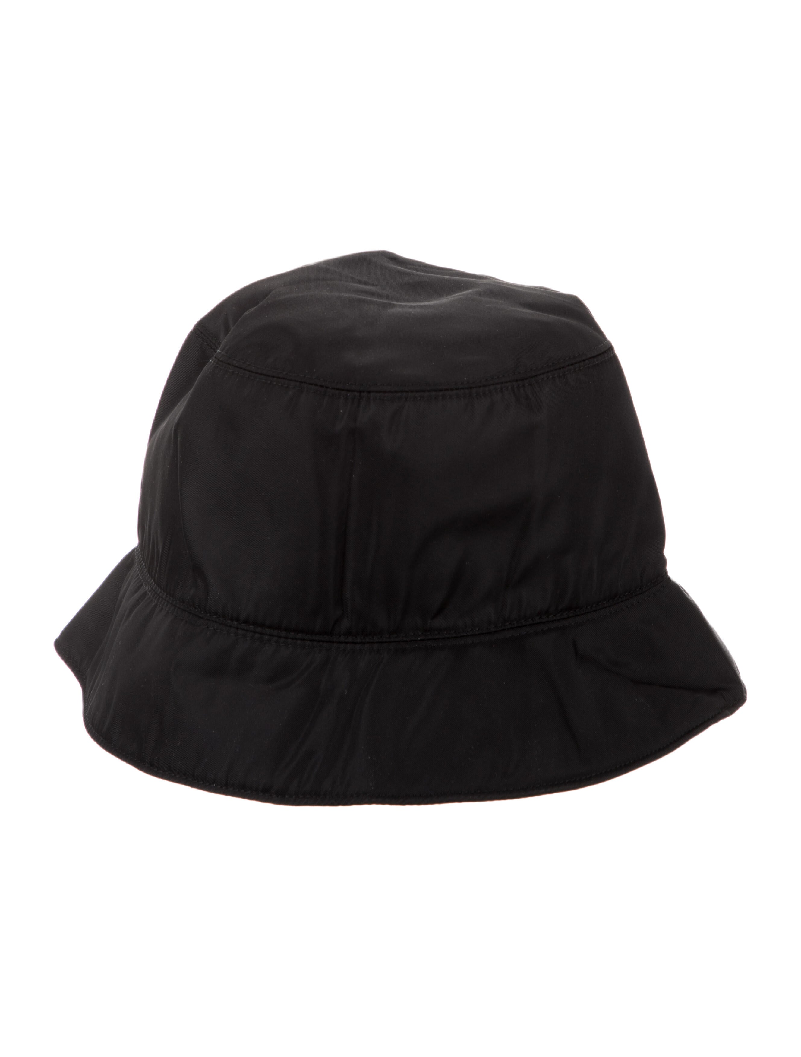 Prada Nylon Embroidered Bucket Hat